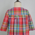 plaid autumn dress long sleeve for kids